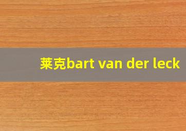 莱克bart van der leck